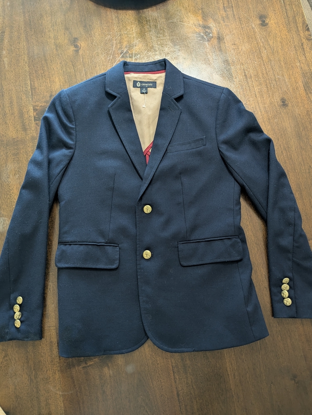Crewcuts Boys Classic Navy Blazer with Gold Buttons